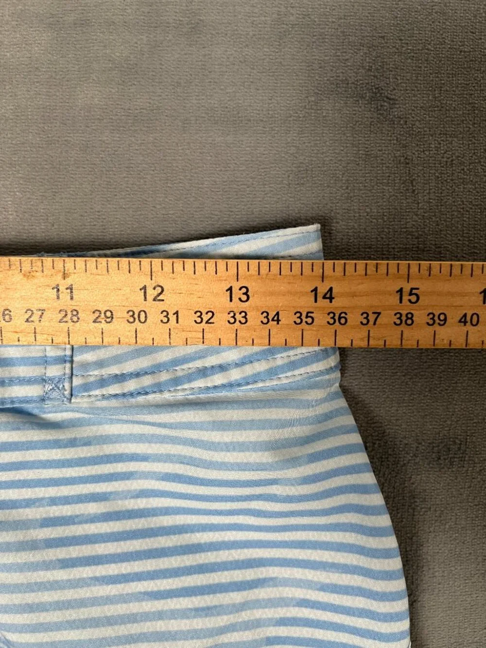 Vineyard Vines Swim Short Boys 12-14 Medium Stripped Whit Blue
